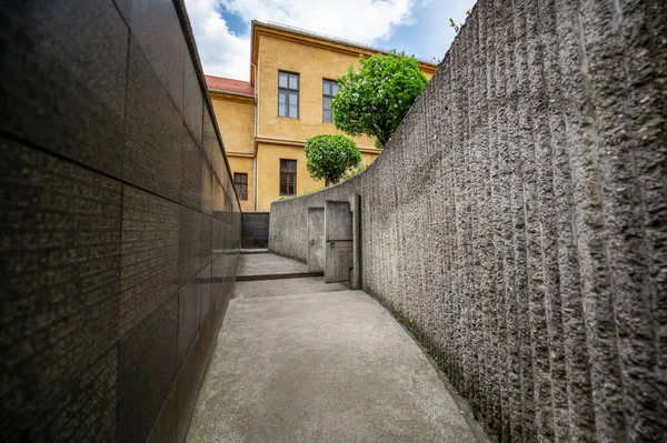 Memorial Victims Communism Resistance Sighetu Marmatiei Romania Entrance Bunker Concrete — Stock Photo, Image