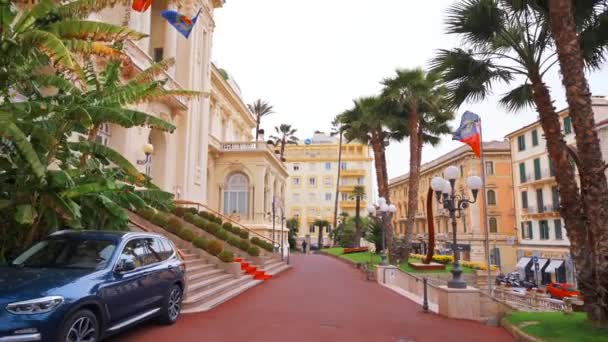 Sanremo Italien Mai 2022 Städtisches Casino Mit Klassischen Gebäuden Und — Stockvideo