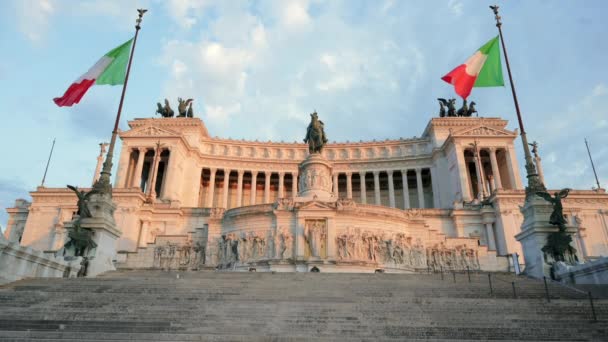 Rome Italië Mei 2022 Victor Emmanuel Monument Gelegen Het Oude — Stockvideo