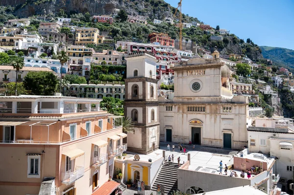 Positano Italy June 2022 Street Scape Town Located Tyrrhenian Sea — Foto Stock