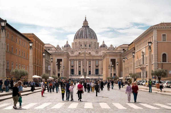 Vatische Stad Juni 2022 Uitzicht Het Sint Pietersplein Met Verte — Stockfoto