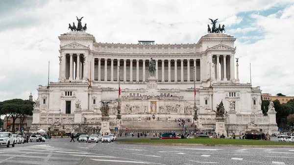 Rome Italië Juni 2022 Victor Emmanuel Monument Gelegen Het Oude — Stockfoto