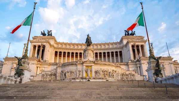 Victor Emmanuel Monument Gelegen Het Oude Centrum Van Rome Bij — Stockfoto