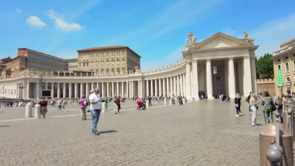 Vatican City June 2022 Вид Площу Святого Петра Декількома Туристами — стокове відео