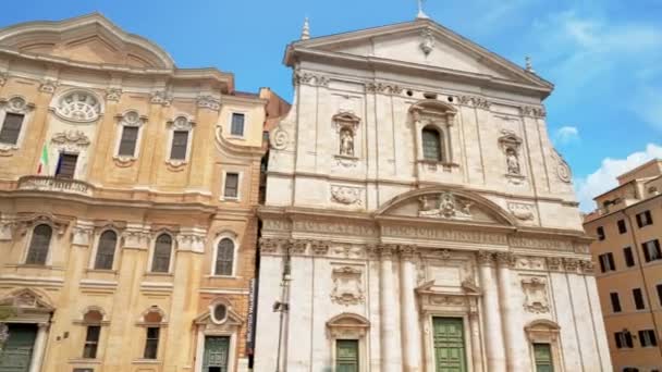 Rome Italy June 2022 Street Scape Centre City Street Rows — Stock videók