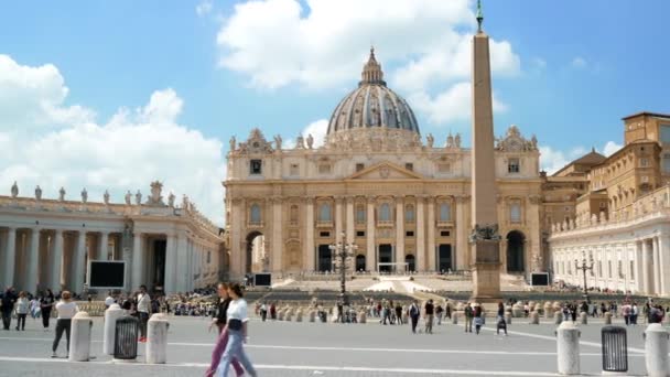 Vatican City June 2022 View Saint Peter Square Saint Peter — 图库视频影像