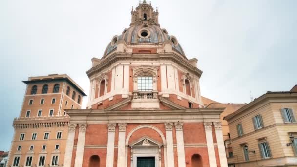 Rom Italien Juni 2022 Straßenbild Des Antiken Stadtzentrums Santa Maria — Stockvideo