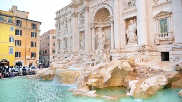 Rome Italy June 2022 Trevi Fountain Located Centre Rome Italy — Video Stock