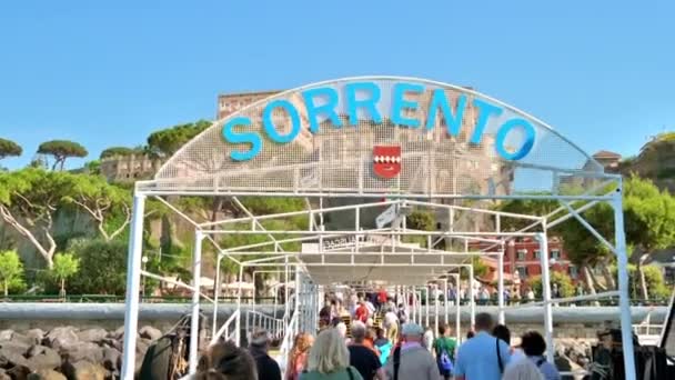 Capri Italy June 2022 View Sea Port Town Multiple People — Stockvideo