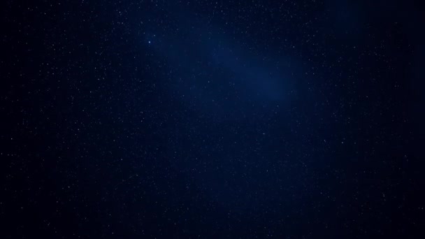 Timelapse Vista Céu Noturno Com Várias Estrelas — Vídeo de Stock