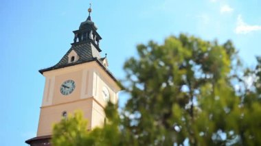 Close view of the County Museum of History in old Brasov centre, Romania