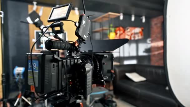 Chisinau Moldova Juni 2022 Professionele Red Camera Set Een Studio — Stockvideo