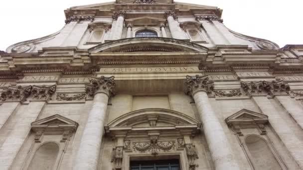 Rome Italy June 2022 Entrance Church Multiple People Front Located — Stock video