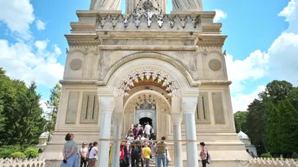 Curtea Arges Romania July 2022 Curtea Arges Monastery Main Cathedral — Stock video
