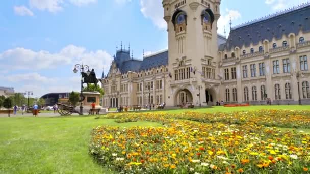 Iasi Roumanie Août 2022 Vue Aérienne Par Drone Palais Culture — Video