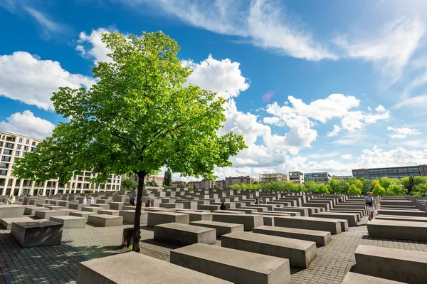 Berlin Germany September 2022 View Memorial Murdered Jews Europe Rows — Stock Photo, Image