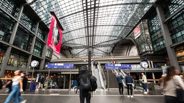 Berlin Deutschland September 2022 Innenausbau Des Hauptbahnhofs Mit Modernem Design — Stockfoto