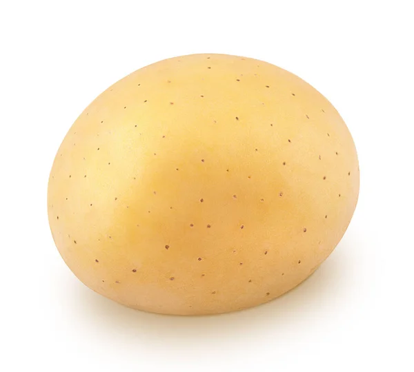 Ολόκληρες νωπές πατάτες απομονωμένες σε λευκό φόντο. — Φωτογραφία Αρχείου