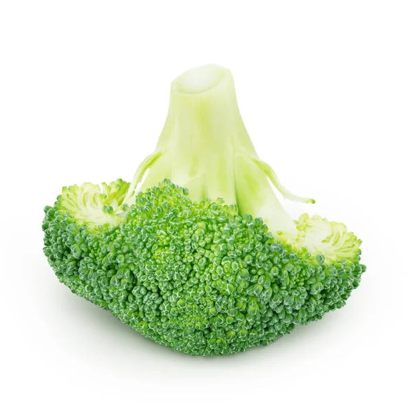 Свіжий зелений броколі ізольований на білому тлі . — стокове фото