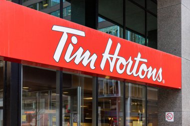 Ottawa, Kanada 'da Tim Hortons restoranının işareti..