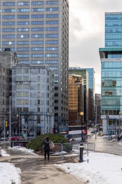 Ottawa, Kanada şehir merkezinde gökdelenleri var. Şehir görünümü