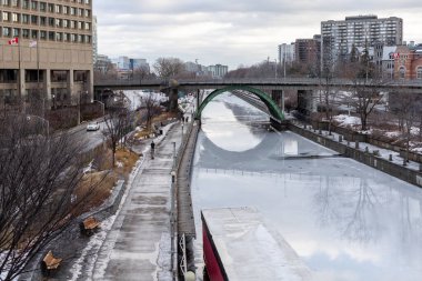 Kışın Kanada, Ottawa 'da Rideau Kanalı