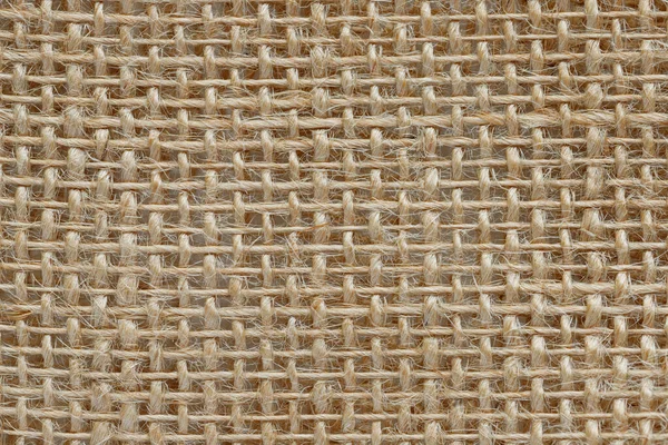 Burlap Natural Fabric Background Closeup Texture Sackcloth — Stock Photo, Image