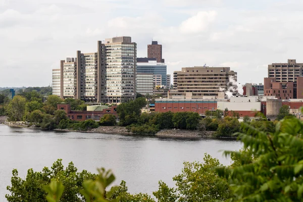 Canada Ottawa Mei 2021 Panoramisch Uitzicht Rivier Ottawa Stad Gatineau — Stockfoto