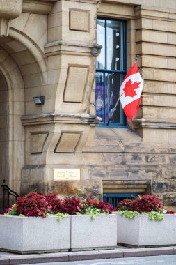 Ottawa, Kanada - 12 Eylül 2022: Şehir merkezindeki Başbakan ve Danışma Meclisi Binası