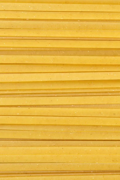 Pasta Fettuccine Kering Yang Belum Dimasak Penutup Spaghetti Mentah Penuh — Stok Foto