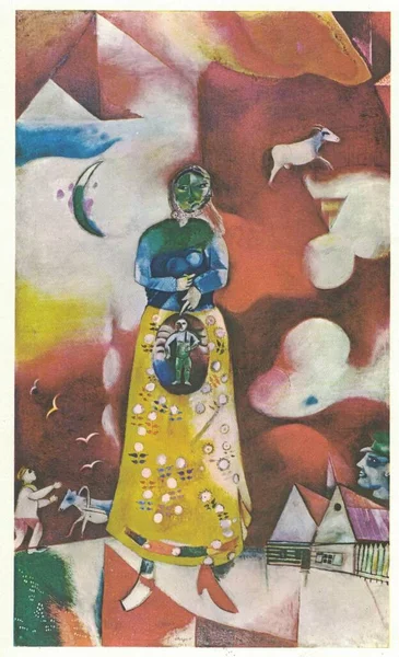 Marc Chagall 1913 Femme Enceinte Maternidad Óleo Sobre Lienzo Marc — Foto de Stock