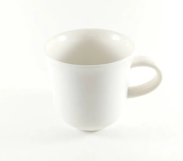 Witte Koffiekop Geïsoleerd Een Witte Achtergrond — Stockfoto
