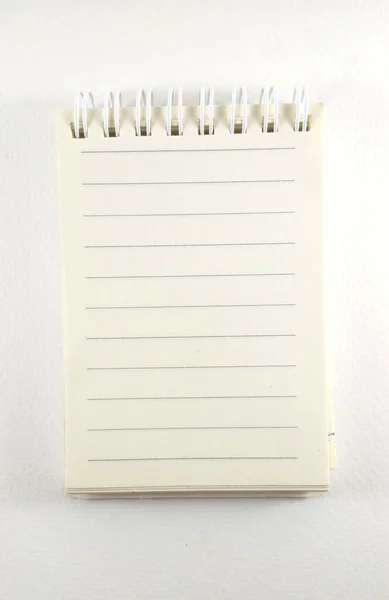 Pages Small Notebook Placed White Background — Stock Photo, Image