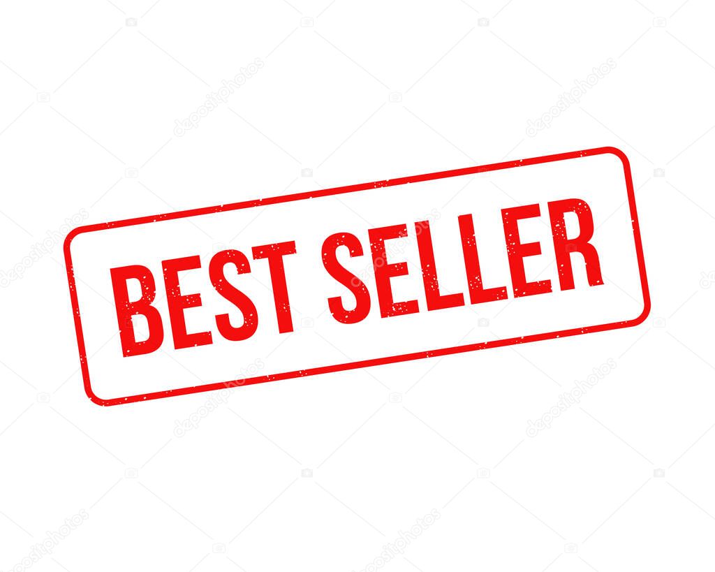 Best seller red best seller banner Suitable for highly rated products.