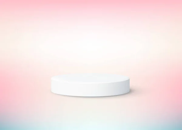 Studio Model Show Products Pastel Light Pink Background — Stockvektor