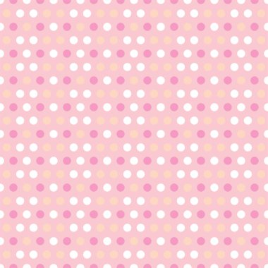 Kusursuz benekli desen, pastel pembe..