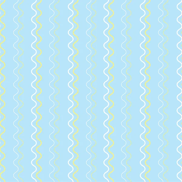 Rounded Zigzag Pattern Seamless Pastel Blue Background — Stock Vector