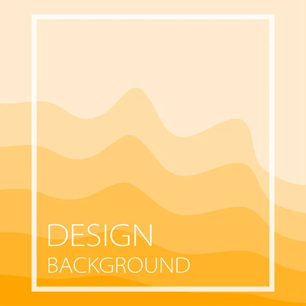 Turuncu Dalga Arkaplan Tasarım Vektörü, Dağlara Benzer