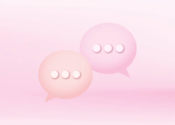 Two Bubble Talk Comment Sign Symbol Pink Background — 스톡 사진