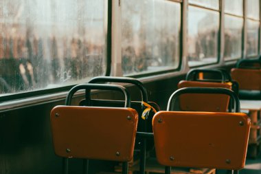 Eski demiryolu binek otomobil iç