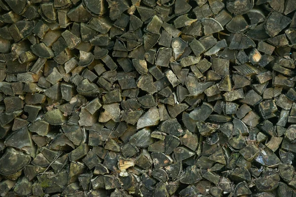 Tło Ciętych Kłód Drewna Ułożonych Stosy Drewno Produkcji Płyt Wiórowych — Zdjęcie stockowe