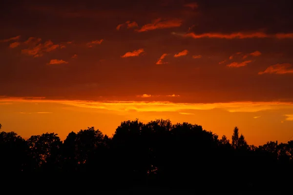 Bunte Wolken Verschiedenen Schattierungen Himmel Des Sonnenaufgangs Abstrakte Und Dramatische — Stockfoto