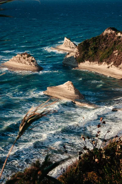 Krásný Výhled Mys Drastis Ostrově Korfu Řecku — Stock fotografie