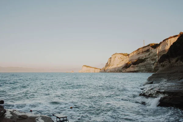 Cape Drastis Korfu Adası Yunanistan Güzel Görünümü — Stok fotoğraf