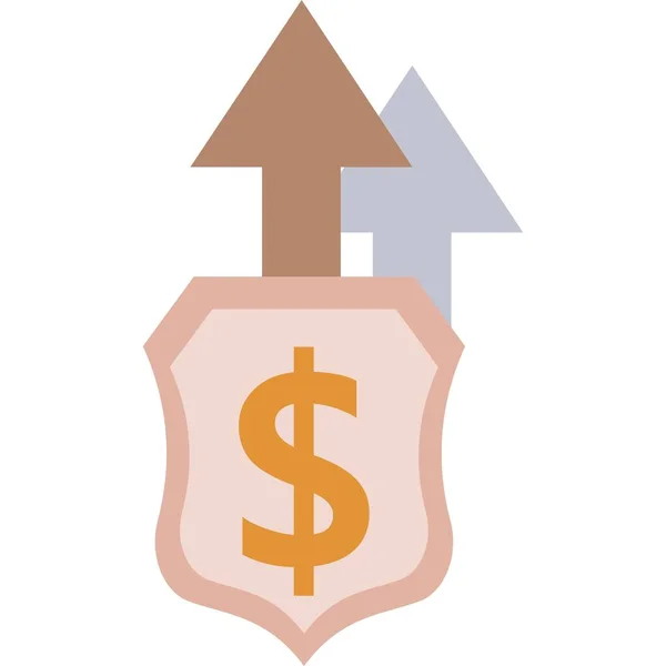 Ikona ekonomii pieniądza Business Investment Web symbol — Wektor stockowy