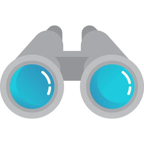 Icône binoculaire vision espion et symbole de découverte — Image vectorielle