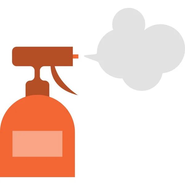 Spray butelka wektor plastik czyściciel płaska ikona — Wektor stockowy