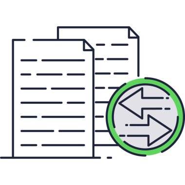 Simge vektör okunu eşzamanla daire simgesini eşzamanla