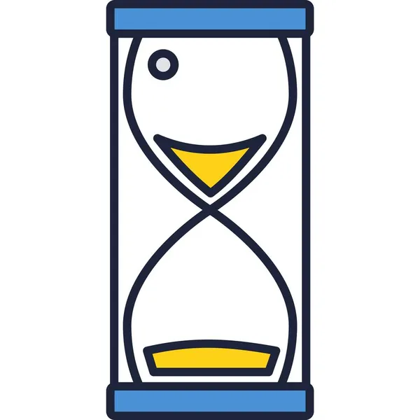 Hourglass icône gestion du temps et vecteur de contrôle — Image vectorielle