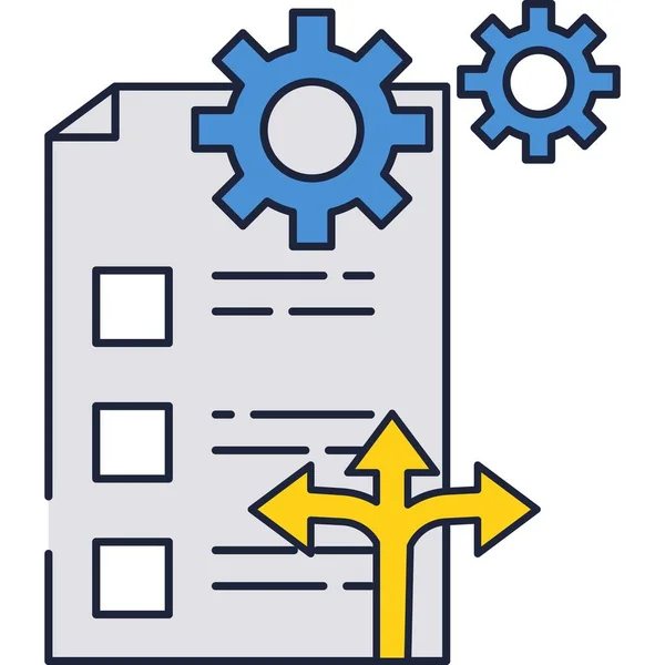 Data information managing vector digital doc icon — Stockový vektor